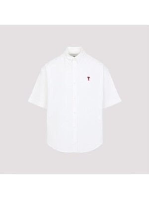 25SS 아미 반팔 셔츠 HSH230CO0031168 NATURAL WHITE DOM