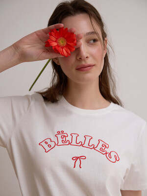 Graphic round t shirt - White
