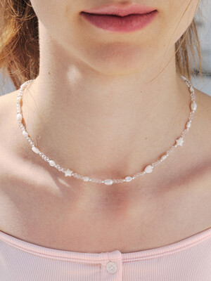 aurora heart star necklace