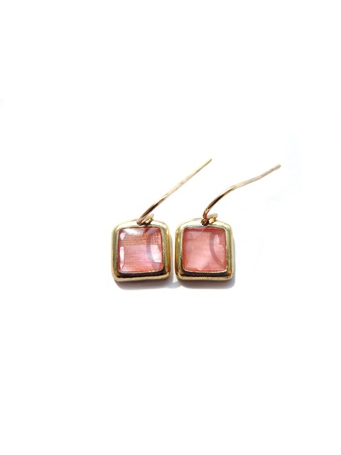 Square MOP Earring_P