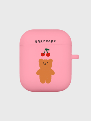 Cherry big bear-pink(Air pods)