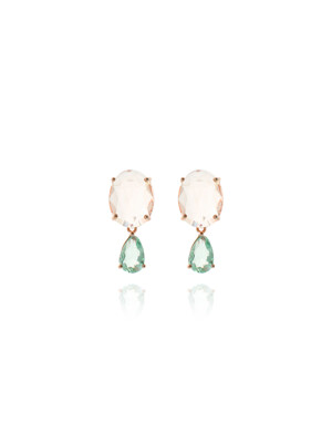 Champagne Quartz ``drop`` Earrings