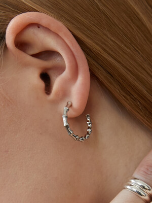 bammboo small hoop earrings