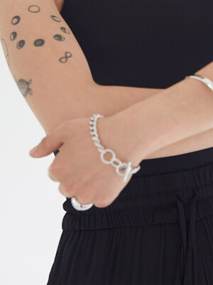 bold chain bracelet silver