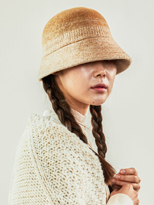 Wool Bland Gradation Bucket Hat