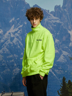 Hope and Passion Half Zip T shirt - Neon