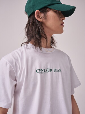 [TC22SSTOP27WHGN] M CENTAUR TEAM TSHIRT [WHITE GREEN]