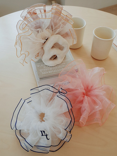 헤어액세서리,헤어액세서리 - 르플레 (refle.t) - [AIRY] ORGANZA SCRUNCIE (4 Color)