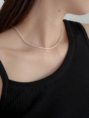 Glam snake chain necklace (925silver)