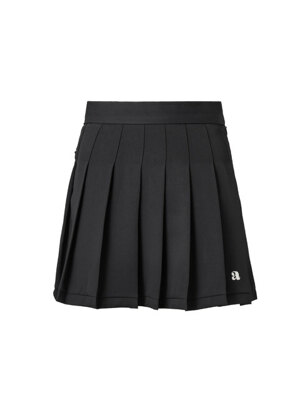 a logo mini skirt [Black]