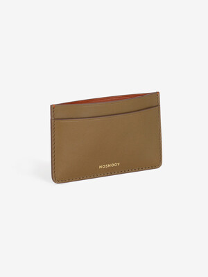 Italy nappa card holder woodbine