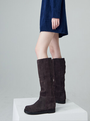 Bony long boots(Brown)