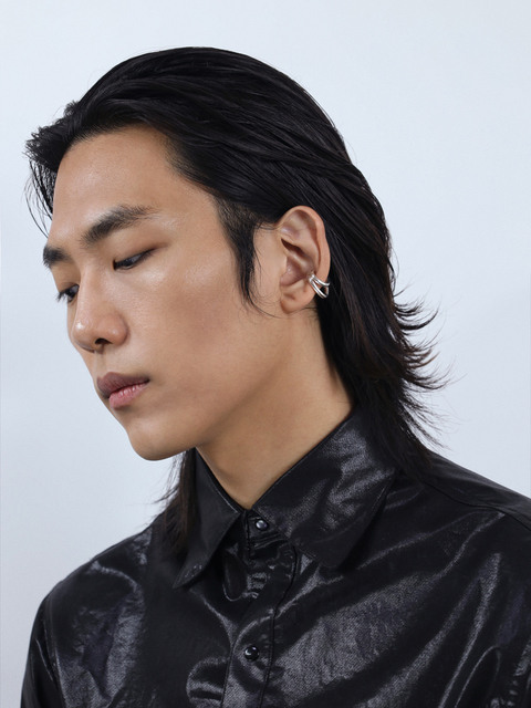 주얼리,주얼리 - 해 (HAE) - Men two lines earcuff