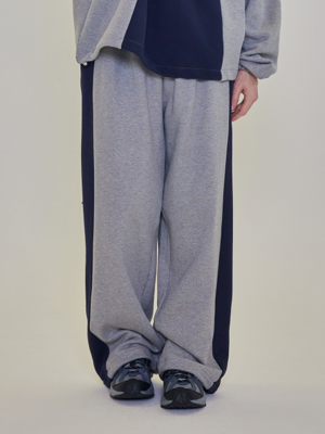 CB STRING HEAVY WIDE SWEAT PANTS (GRAY)