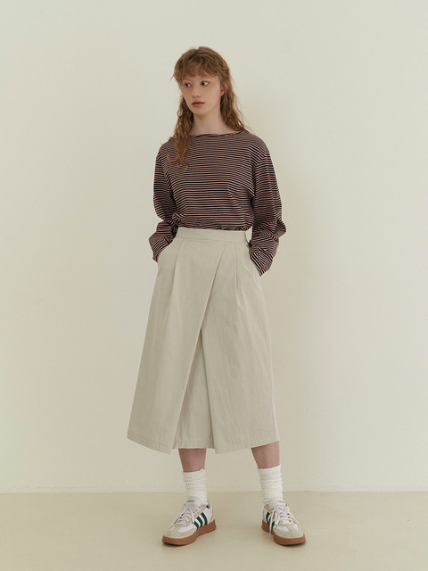 스커트,스커트 - 이슈넘버 (ISSUE NUMBER) - 3.80 Double tulip skirt (Khaki gray)