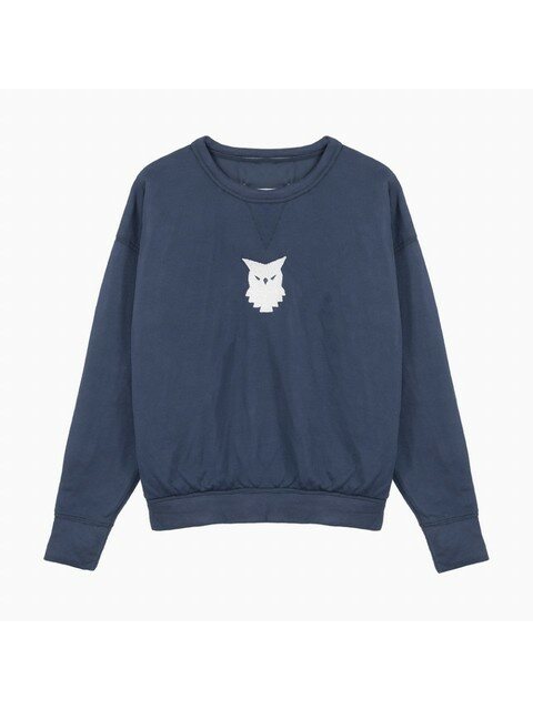 럭셔리어패럴 - 매종 마르지엘라 (MAISON MARGIELA) - 22FW 메종 마르지엘라 스티치 애니멀 로고 블루 여성 맨투맨 S31GU0028 S23396 470