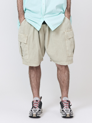 CB PIGMENT CARGO SHORTS (BEIGE)