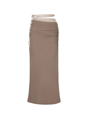 NYMPH SKIRT beige brown