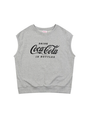 Coca-Cola logo vest 멜란지그레이