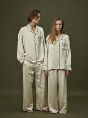 CLASSIC PAJAMA COUPLE SET_champagne