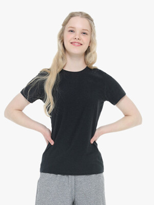 MO SOFT T-Shirts W BLACK (모 소프트 티셔츠 여 블랙)