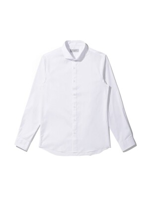 [아울렛 전용] basic horizontal collar dress shirt_C9SAM24002WHX