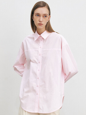 DOUBLE CUFFS OVERSIZE SHIRT [3COLORS]