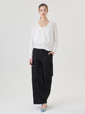 RS9seoul 24SS 하이웨이스트 와이드 카고 팬츠 High-Waist-Wide-Leg-Cargo-Pants