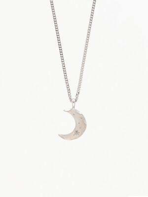 Luna texture two-way necklace(Type_B)