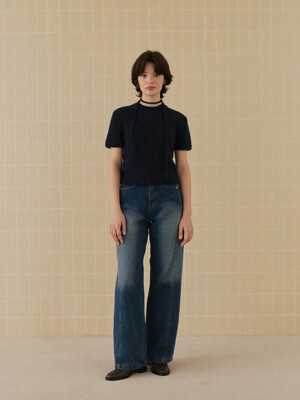 LINE DENIM PANTS_BLUE