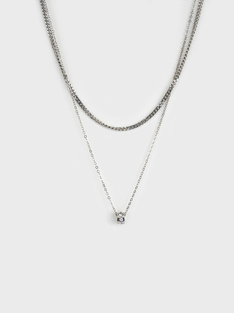 링거피스 [Unisex] Layered rondell necklace