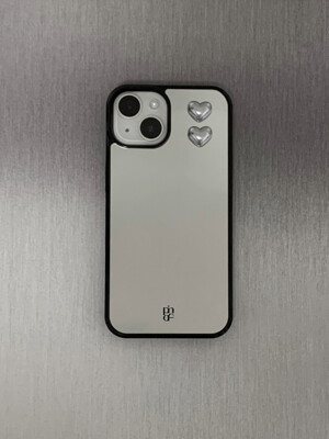 Heart GLASS BUMPER MIRROR CASE