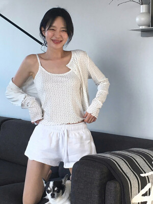 [단독] Rosemary cardigan set (white flower)