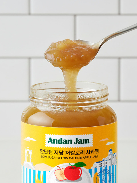 안단잼 저당 저칼로리 사과잼 380g