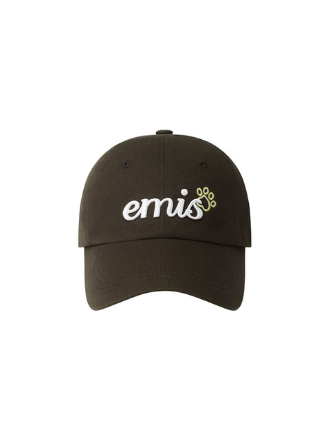 ★EMIS★ LETTERING LOGO BALL CAPIVORY m1037_1496748 이미스]LETTERING LOGO BALL CAP-IVORY