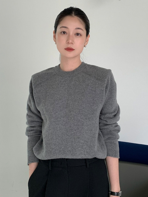 프론트로우 Shoulder Padded Knit Pullover_3color