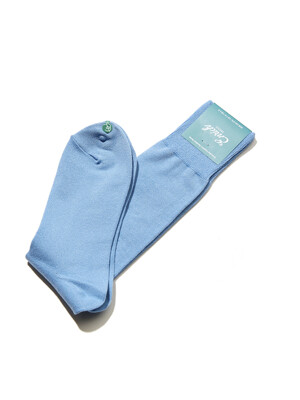 [Over the Calf] Premium Bamboo Socks - Skyblue