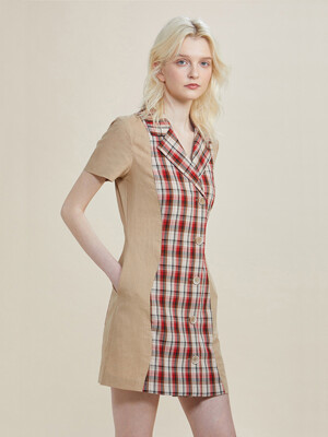 Plaid wave dress