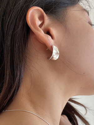 [silver925] leaf earring