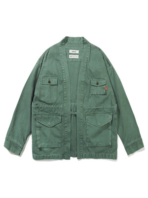 Garment Dyed Pocket Robe jacket (water green)