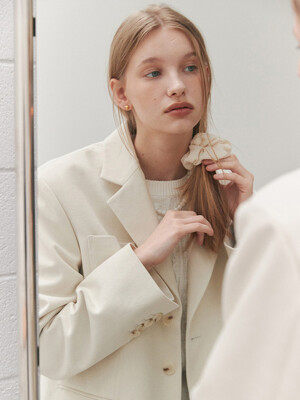 OUT-POCKET COTTON JACKET (sand ivory)