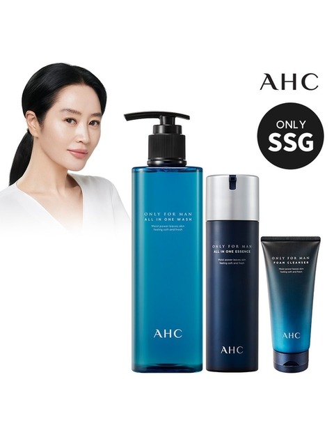 선케어 - 에이에이치씨 (AHC) - AHC 온리포맨 올인원 세트(에센스+클렌징폼+바디워시)