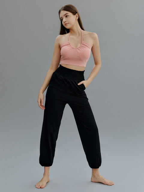 팬츠,애슬레저 - 콘치웨어 (conchwear) - 빅 터킹 포켓 조거팬츠 (블랙)