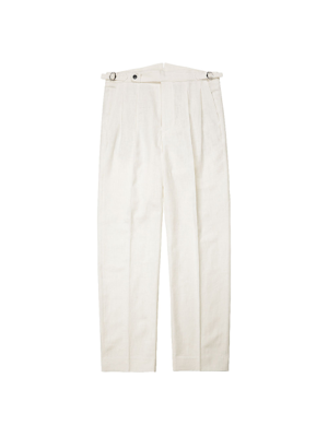 8s Linen Side-adjust Trousers (Ivory)