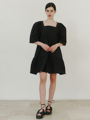OLGA Mini Dress-Black