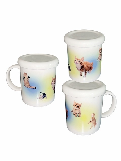 키친 - 유라이크왓 (you like what) - Gradation Cat mug (blue&yellow)