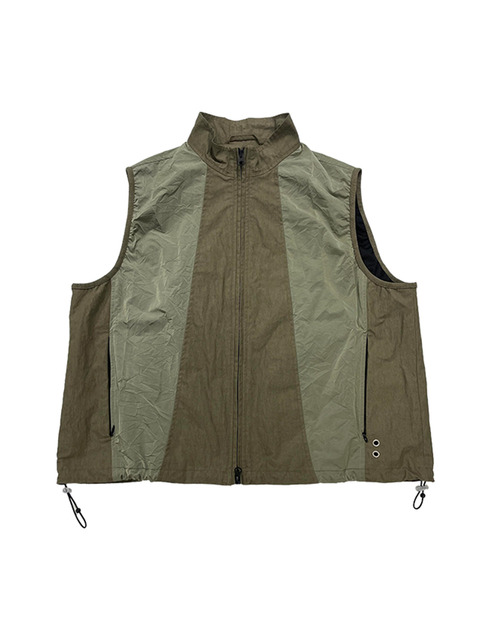 아우터,아우터 - 더콜디스트모먼트 (THE COLDEST MOMENT) - TCM 3 slit vest (khaki brown)