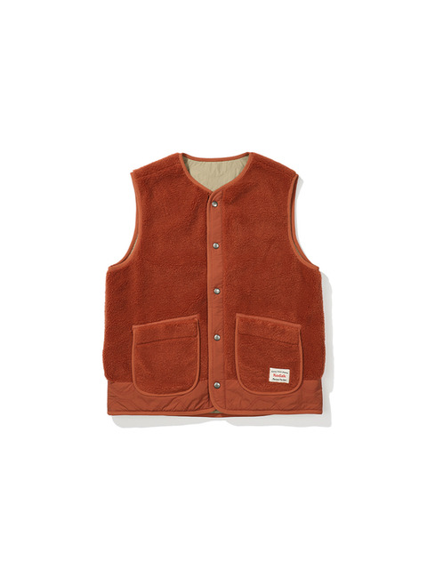 아우터,아우터 - 코닥 어패럴 (KODAK Apparel) - 브라우니 리버시블 플리스 베스트 ORANGE