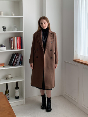 Wool Six Button Hand-made Coat