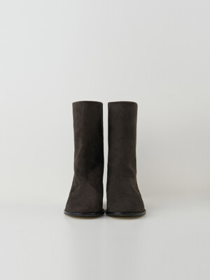 suede middle boots (ash brown)